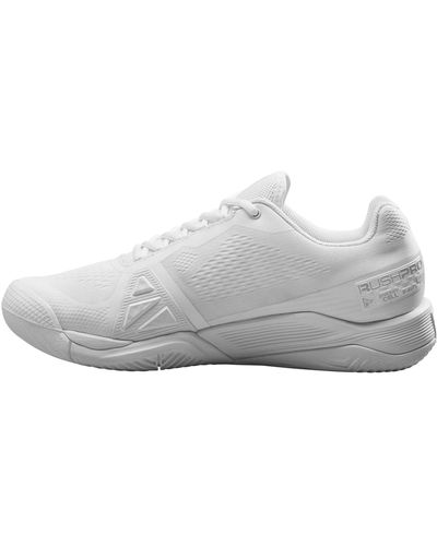 Wilson Rush Pro 4.0 Men's Tennis Shoe - White, Size 10.5 Us - Gray