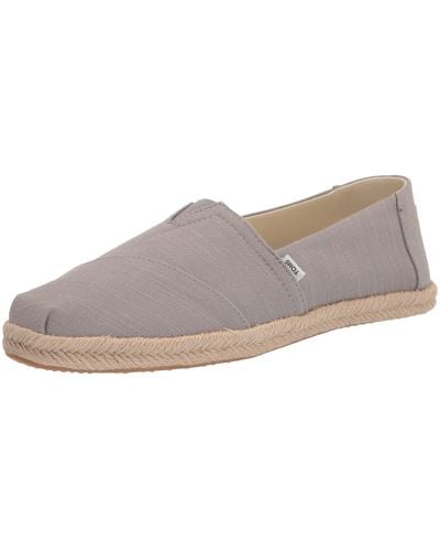 TOMS , Alpargata Rope Recycled Espadrille Slip-on Drizzle 8.5 M Gray