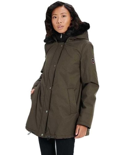 Green Padded and down jackets for Women | Lyst