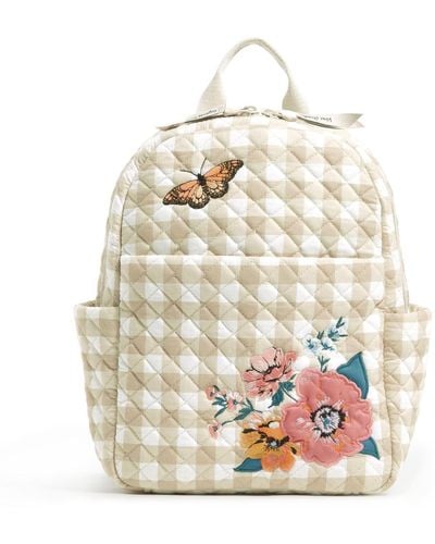 Vera Bradley Cotton Small Backpack - White
