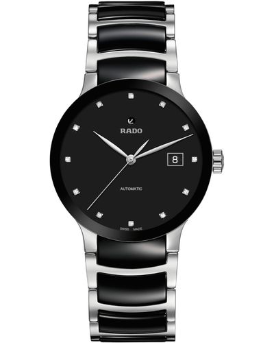 Rado Centrix Diamond Swiss Automatic Watch - Black
