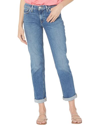 Hudson Jeans Nico Mid-rise Crop Straight In Freedom - Blue
