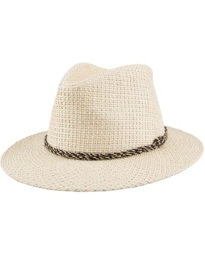 Levi's Panama Hat With Twisted Band - Natural