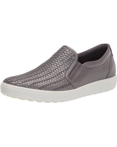 Ecco Soft 7 Woven Slip On 2.0 Sneaker - Gray