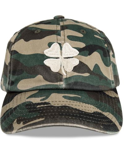 Lucky Brand Clover Baseball Hat With Adjustable Back Closure - Green