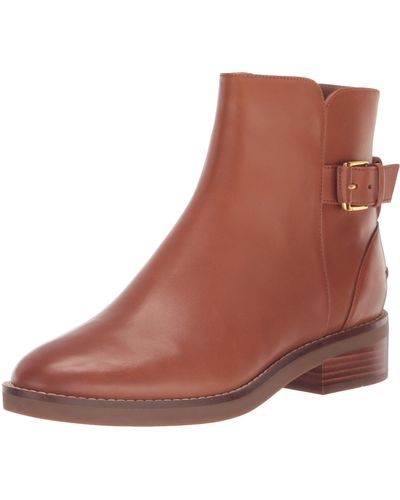 Cole Haan Hampshire Buckle Bootie Fashion Boot - Brown