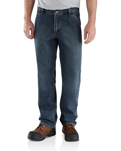 Carhartt Relaxed Fit Holter Dungaree - Blau