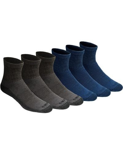 Dickies Dri-tech Moisture Control Quarter Socks - Blue