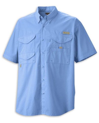 Columbia Bonehead Short Sleeve Fishing Shirt - Blue