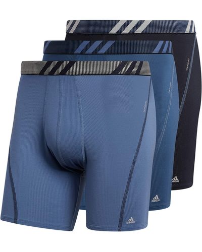 adidas Mens Sport Performance Mesh Underwear - Blue