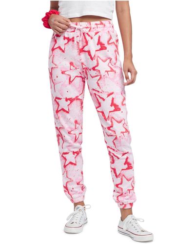 Splendid Sundown Playa Jessica Rubin Print Jogger Sweatpants - Pink