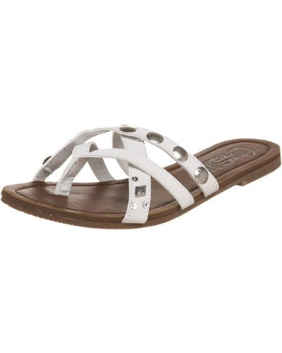 O'neill Sportswear Crazy In Love Thong Sandal,white,6 M Us - Brown