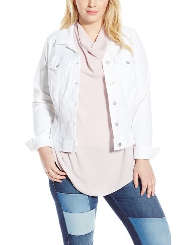 Jessica Simpson Plus Size Pixie Jacket - White