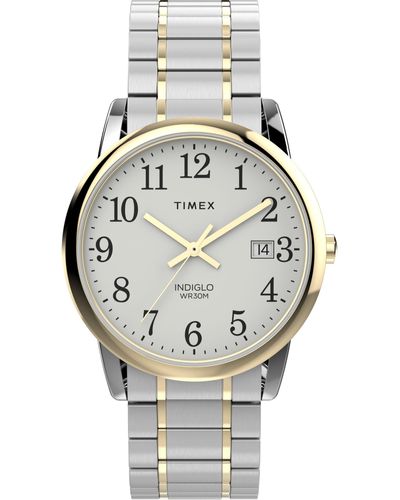 Timex Two-tone Expansion Band White Dial Two-tone - Metallic