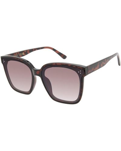Jessica Simpson S J6128 Retro Square Sunglasses With Uv400 Protection. Glam Gifts For Her - Black