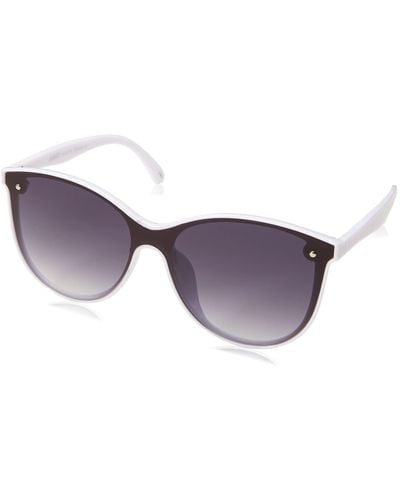 Nanette Lepore Nn268 Shield Uv Protective Rectangular Sunglasses. Fashionable Gifts For Her - Black