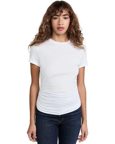 Theory Ruched Tiny T - White