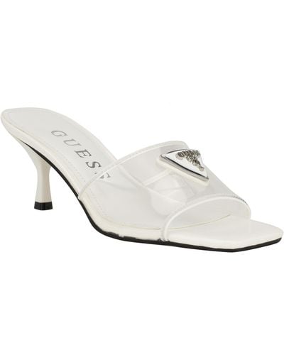 Guess Lusie Heeled Sandal - White