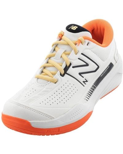 New Balance 696 V5 Hard Court Tennis Shoe - White
