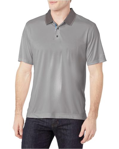 Robert Graham Ace Short-sleeve Knit Shirt - Gray
