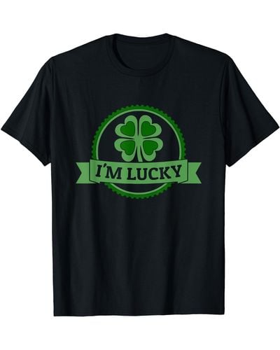 Lucky Brand I'm Lucky Shamrock Gift T-shirt For St Patrick's Day - Yellow