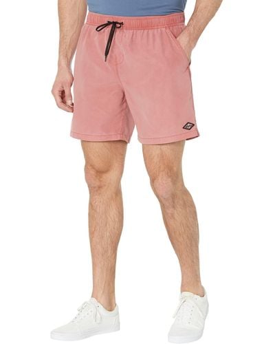 Billabong All Day Overdye Layback 17" Boardshorts Dusty Red Md - Pink
