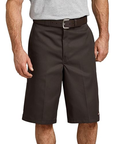 Dickies Mens Loose-fit Multi-pocket Work Athletic Shorts - Brown