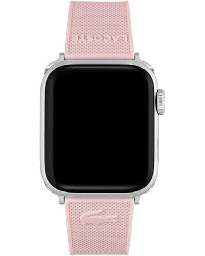 Lacoste Petit Piqué Silicone Apple Strap Color: Pink - Black