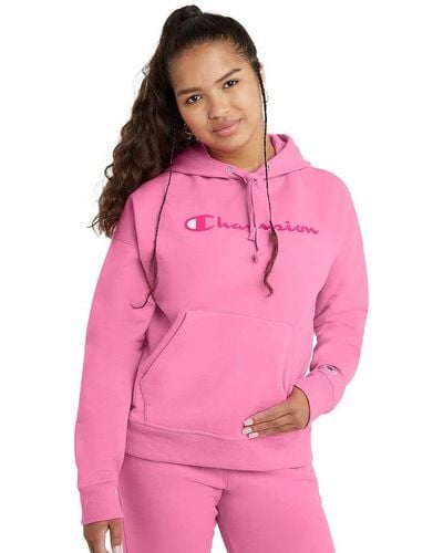 Champion Powerblend Relaxed Hoodie - Pink