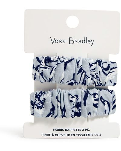 Vera Bradley Hair Clip Set Of 2 Hair Accessory - Blue
