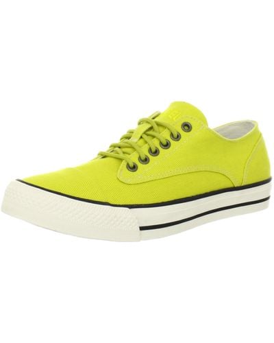 DIESEL Laika Marcy W Fashion Sneaker,green Sheen,9.5 M Us - Yellow