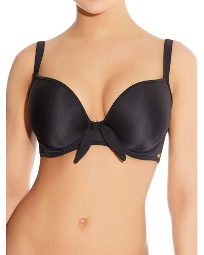 Freya Deco Molded Underwire Bikini Swim Top - Black