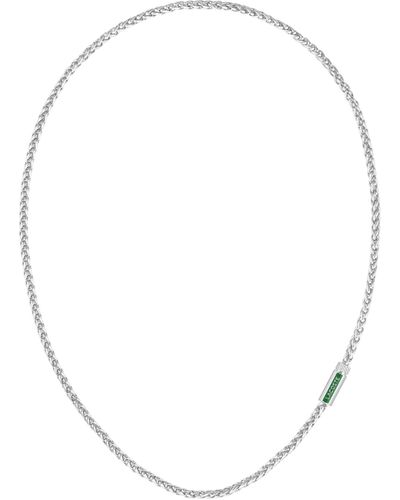 Lacoste Spelt Chain Necklace - Metallic