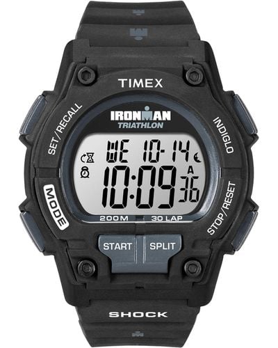 Timex T5k196 Ironman Endure 30 Shock Full-size Black Resin Strap Watch