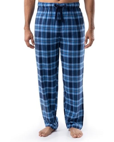 Izod Woven Flannel Sleep Pant - Blue