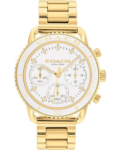 COACH Chelsea Watch | Stainless Steel Brilliance | Elegant And Classic Timepiece For Everday Wear And Special Occasions - Metallic