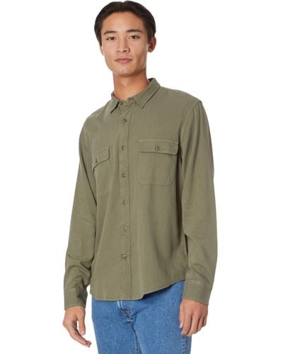 Lucky Brand Lived-in Long Sleeve Workwear Shirt - Green