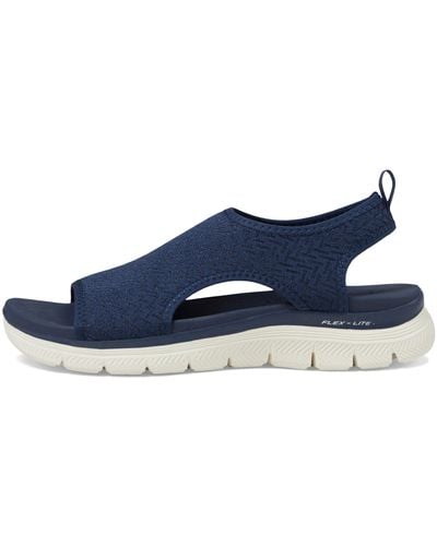 Skechers Flex Appeal 4.0-livin' In This Sport Sandal - Blue