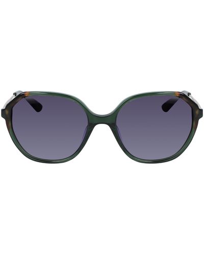 Anne Klein Ak7075 Rectangular Sunglasses - Black