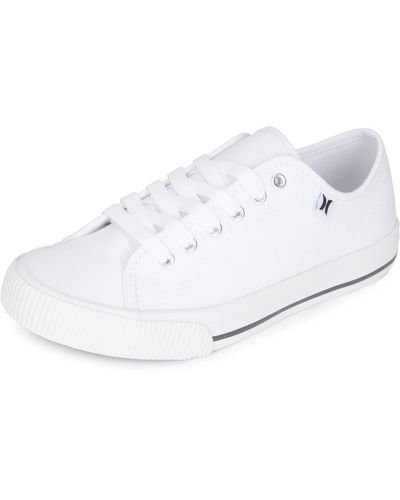 Hurley Ceta Lace Up Casual Shoes For - White