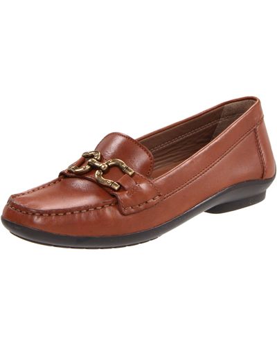 Geox Donna Roma Penny Loafer,cognac,39 Eu/9 M Us - Brown