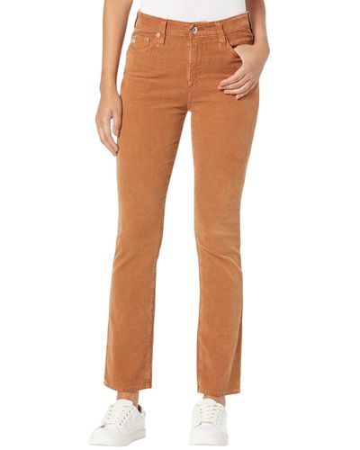 AG Jeans Mari High-rise Slim Straight - Orange