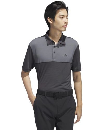 adidas S Core Colorblock Golf Polo Shirt - Grey