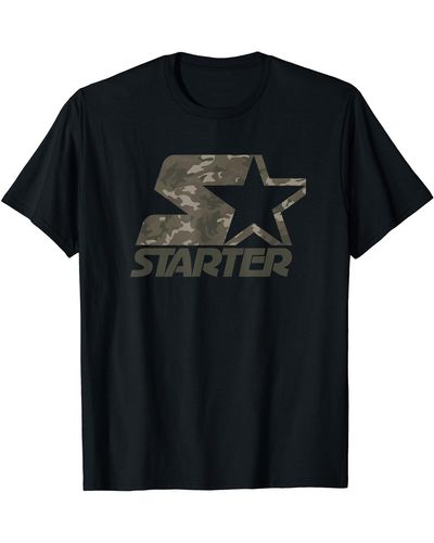 Starter Camo Print Logo T-shirt - Black