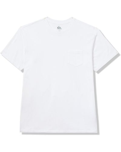 Quiksilver Saltwater Pocket Short Sleeve Tee Shirt - White
