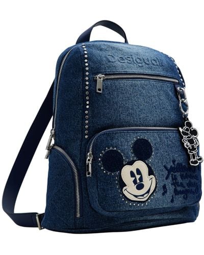 Desigual M Mickey Mouse Backpack - Blue
