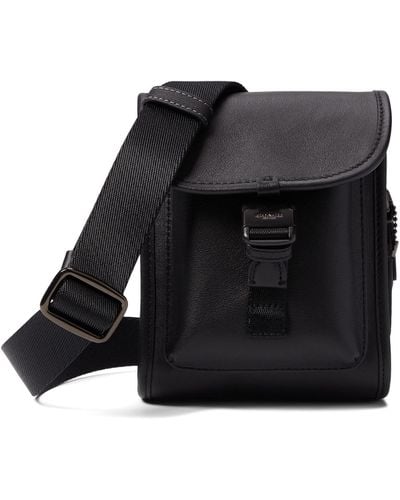 COACH Charter North/south Crossbody With Hybrid In Smooth Leather - Black