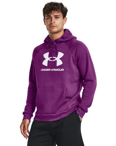 Under Armour Ua Rival Fleece Logo - Purple