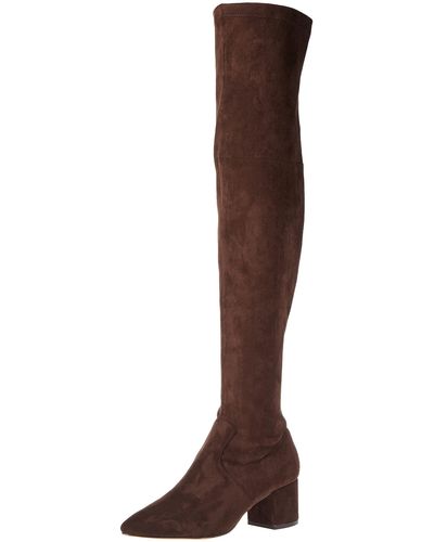 The Drop Sean Suede Over-the-knee Boot - Brown