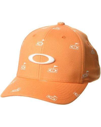 Oakley 's Flag Print Hat Cap - Orange